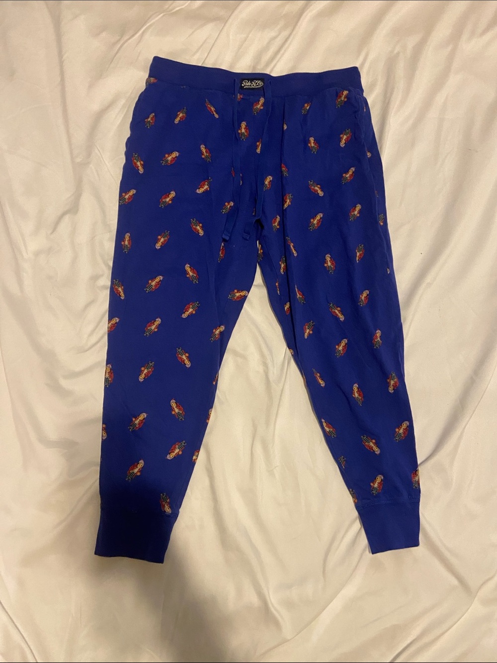Polo by Ralph Lauren Royal Blue Pajama Pants with Bear Print